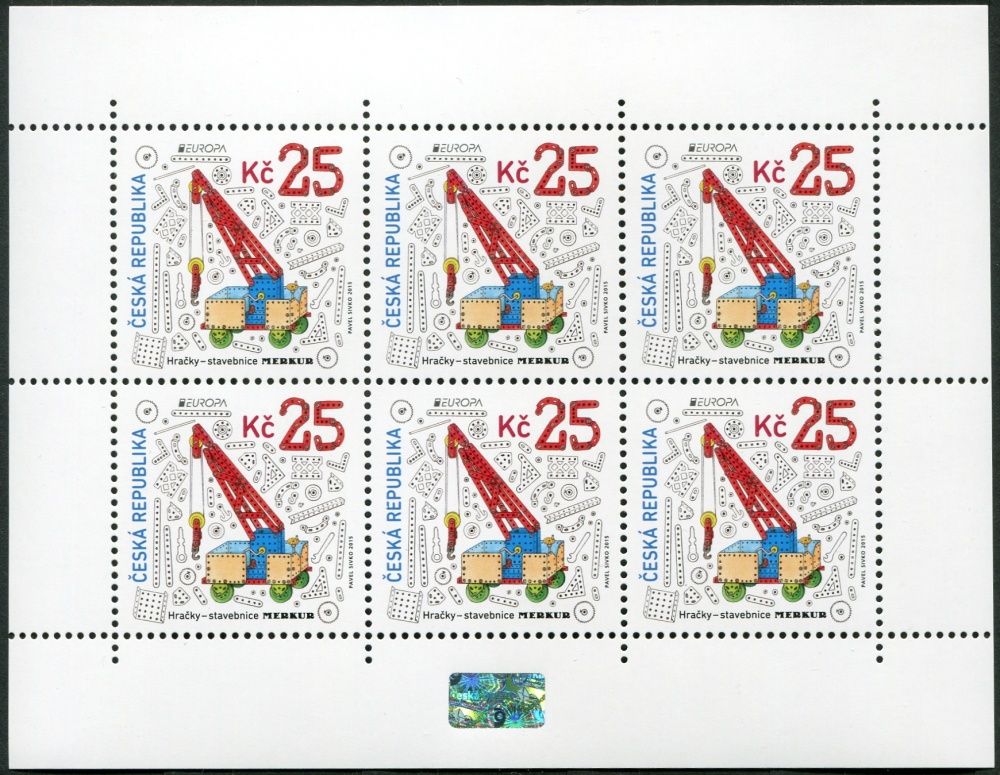 Česká pošta (2015) PL 848 ** - Česká republika - EUROPA - Hračky - stavebnice Merkur