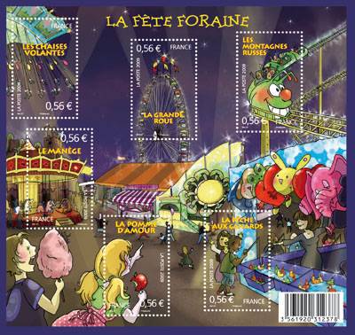 (2009) MiNr. 4712 - 4717 ** BL 108 - Francie - Lunapark