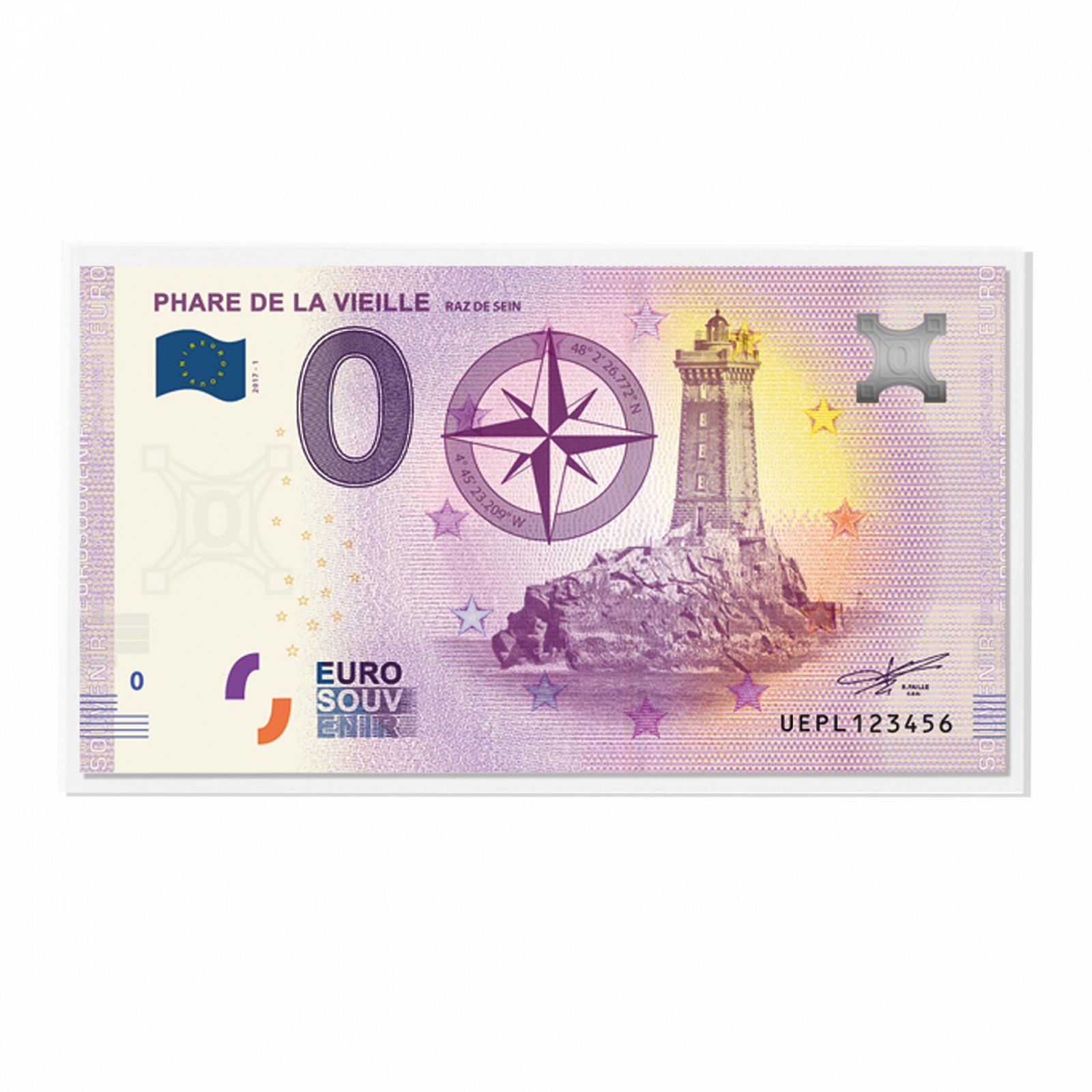 Leuchtturm Folie na bankovky BASIC "€ suvenýr" (140 x 80 mm), 50 ks