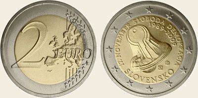 (2009) 2€ - Slovensko - 17.11. - Den boje za demokracii a svobodu