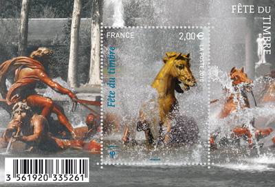 (2010) MiNr. 4836 ** BL 125 - Francie - Fête du Timbre 2010, Apolónova kašna v paláci ve Versailles