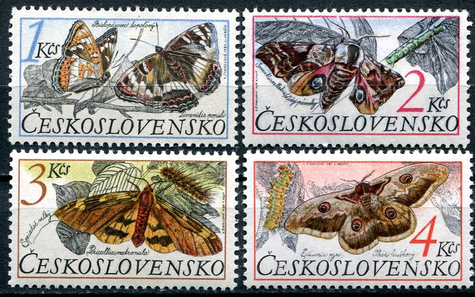 (1987) č. 2785 - 2788 ** - Československo - Ochrana přírody - motýli