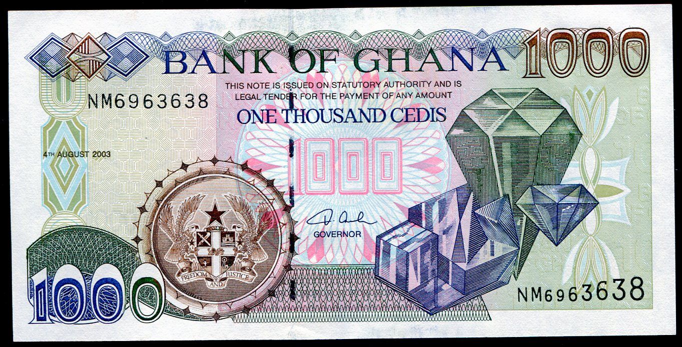 Ghana - (P 32i) 1000 cedis (2003) - UNC