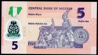 Nigerie - (P 38e) 5 NAIRA (2014) - UNC polymer