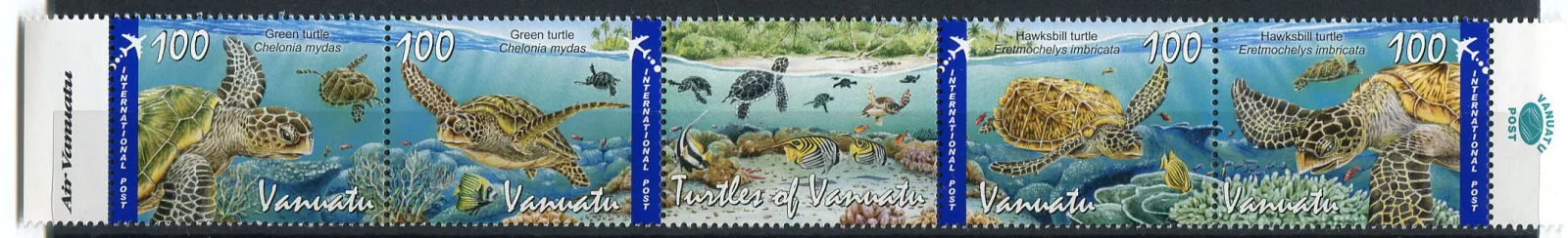 (2011) MiNr. 1435 - 1438 ** - Vanuatu - mořské želvy