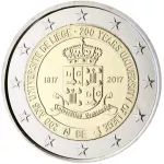 (2017) - 2 € - Belgie - 200 let univerzity v Lutychu