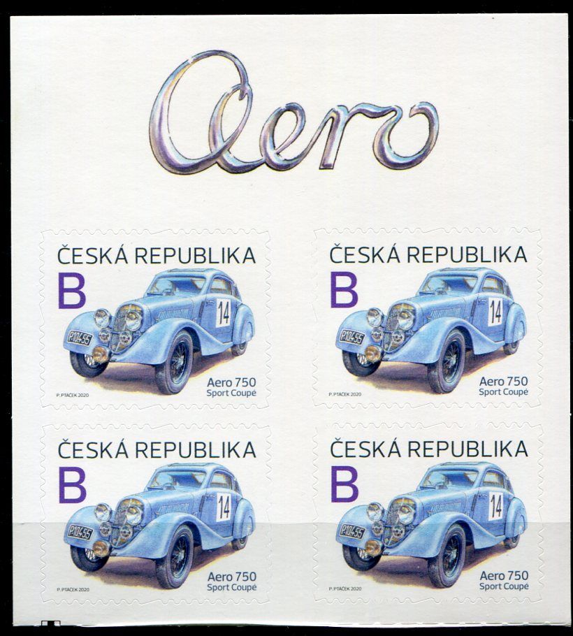 (2020) č. 1095 ** 4-bl - Česká republika - Aero 750 Sport Coupé