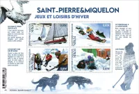 (2023) MiNr. ** - BLOCK - Saint Pierre a Miquelon - Zimní aktivity a sporty