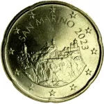 (2023) San Marino 20c - oběhová mince UNC v kapsli