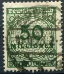 (1923) MiNr. 321A - O - Deutsches Reich - 50 mil. Marek - čísla v kruhu