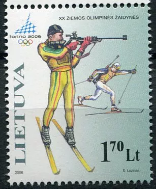 (2006) MiNr. 894 ** - Litva - Zimní Olympijské hry Turín - Biatlon