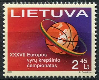 (2011) MiNr. 1055 ** - Litva - ME mužů v basketbalu