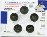 (2014) Mincovní karta 2€ mince Lower Saxony (BU) - ADFGJ