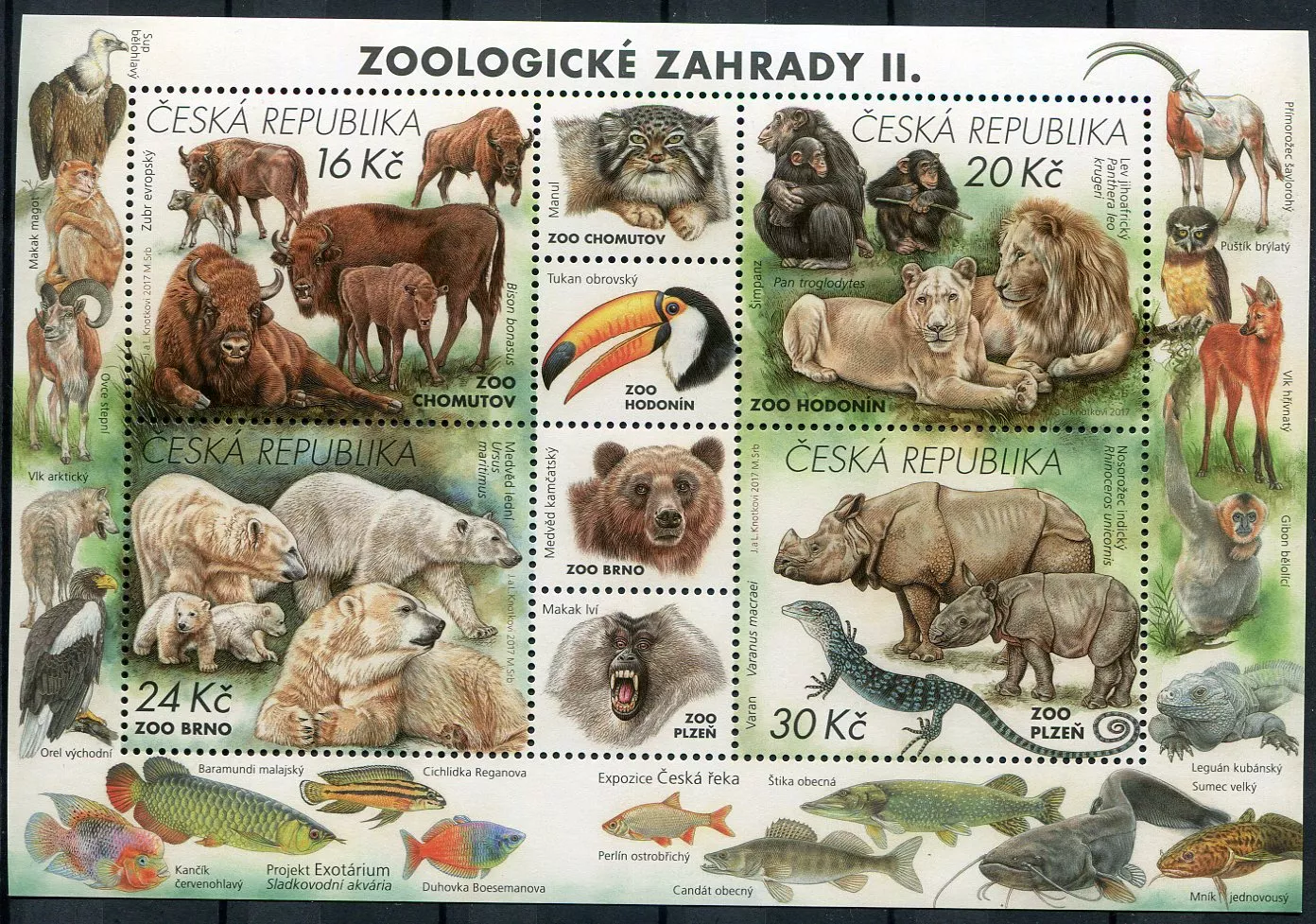 (2017) A 936 - 939 ** - Česká republika - Ochrana přírody - Zoologické zahrady II.