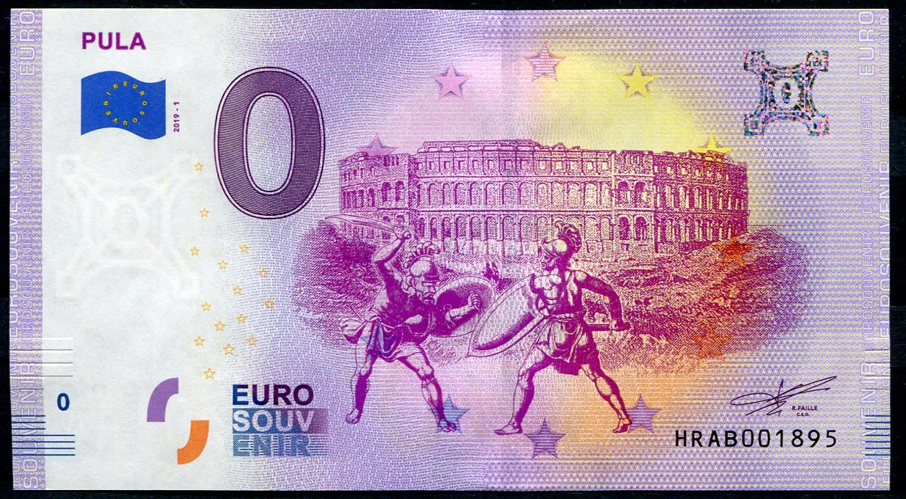 (2019-1) Chorvatsko - Pula - € 0,- pamětní suvenýr