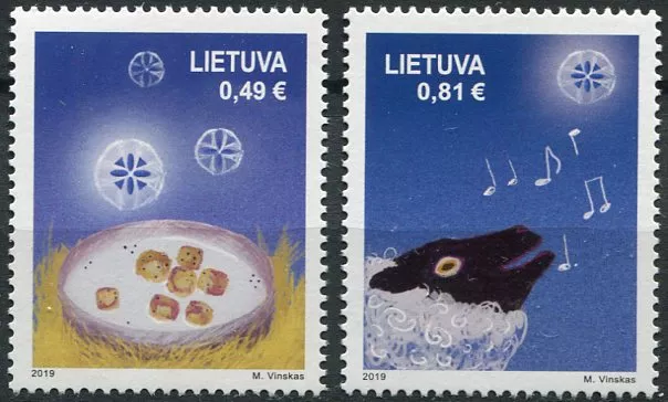 (2019) MiNr. 1318 - 1319 ** - Litva - Vánoce