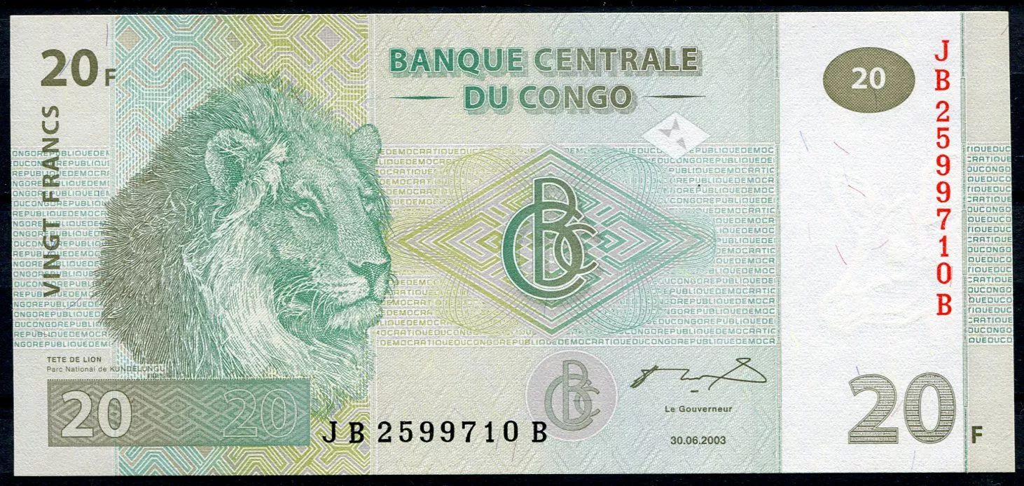 Kongo (P 94) 20 FRANCS (2003) - UNC