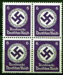 (1942) MiNr. D 169 ** 4-bl - Deutsches Reich - Služební známka