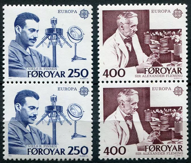 (1983) MiNr. 84 - 85 ** 2-bl (1) - Faerské ostrovy - EUROPA