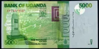 Uganda (P 51a) 5 000 Schillings (2010) - UNC