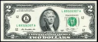 USA - P 545b - bankovka 2 dollars 2017 série - UNC