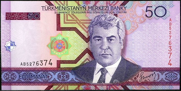 Turkmenistán - bankovky